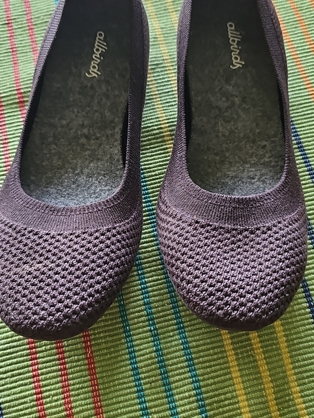 allbirds Women’s Tree Breezer Knit Ballet Flats — Brown.